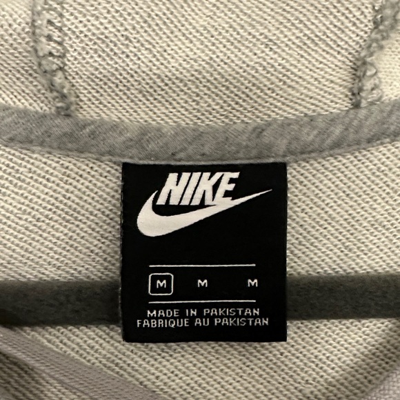 Nike Women's Gray Lace-Up Hoodie - Picture 2 of 4